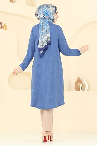 moda selvim Combined 25071MTS1094 Indigo - Thumbnail