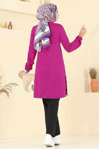 moda selvim Combined 2516SL432 Fuchsia & Black - Thumbnail