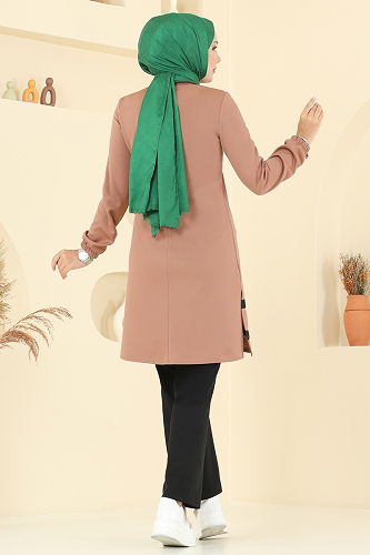 moda selvim طقم لاتيه وأسود 2516SL432 - Thumbnail