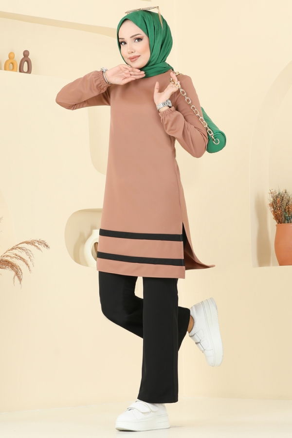 Modaselvim خصم صافٍ20%+20% في سلة التسوق طقم لاتيه وأسود 2516SL432