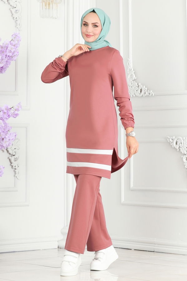 Modaselvim Hijab Combinations COMBINED 2516SL432 Salmon