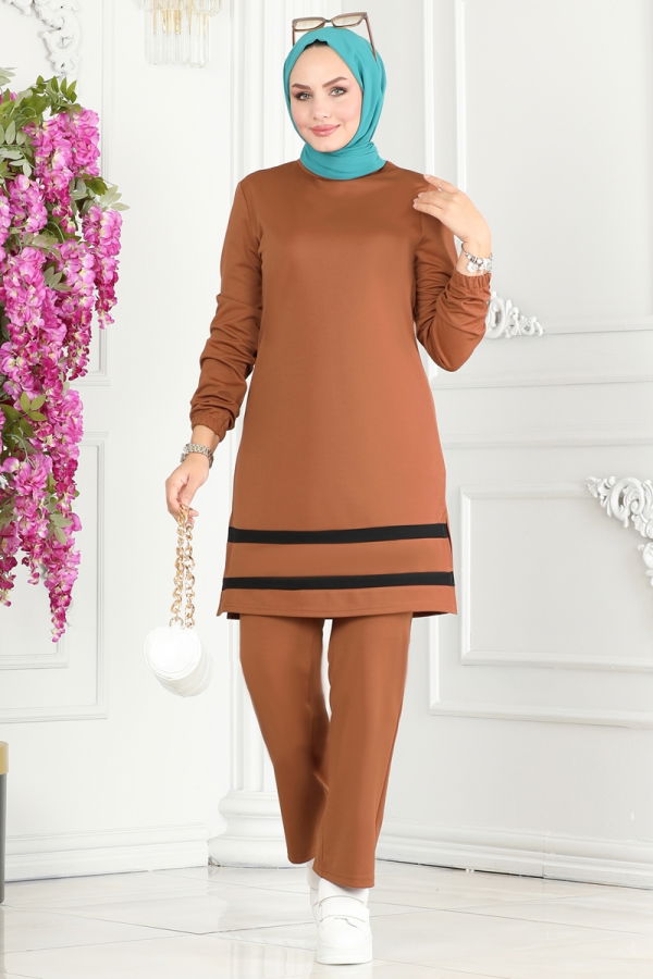 Modaselvim Hijab Combinations COMBINED 2516SL432 Tan