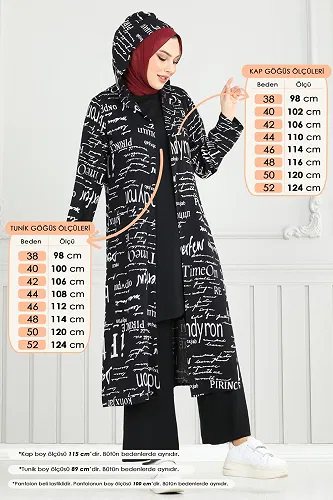 moda selvim Combined 2525ERK1158 Black - Thumbnail