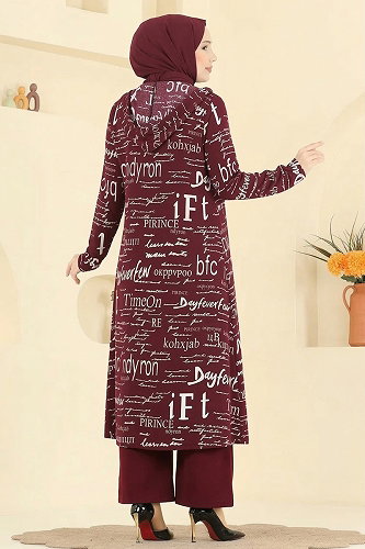 moda selvim Combined 2525ERK1158 Burgundy - Thumbnail