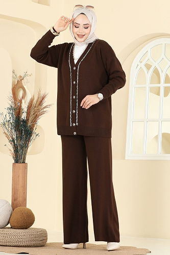 moda selvim Combined 25302BRZ597 Brown - Thumbnail