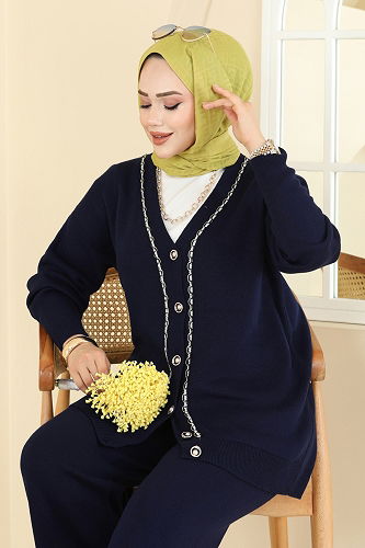 moda selvim Combined 25302BRZ597 Navy Blue - Thumbnail