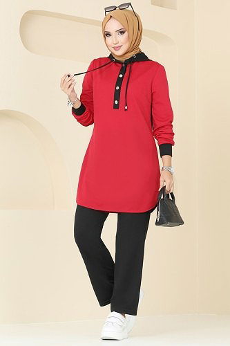 moda selvim Combined 2546SL432 Red & Black - Thumbnail