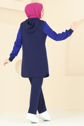 moda selvim Combined 2546SL432 Saks&Navy Blue - Thumbnail