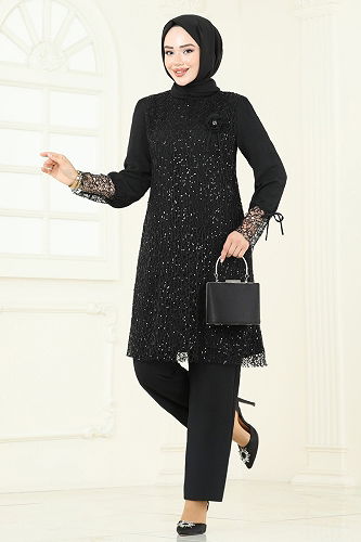 moda selvim Combined 2547ELC1143 Black - Thumbnail