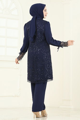 moda selvim Combined 2547ELC1143 Navy Blue - Thumbnail