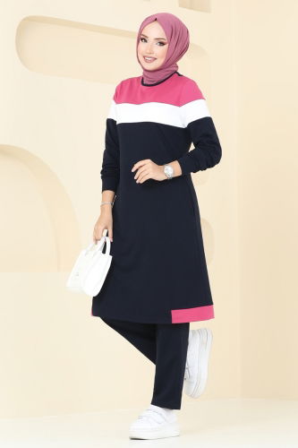 S.L. - Combined 2557SL432 Fuchsia&Navy Blue