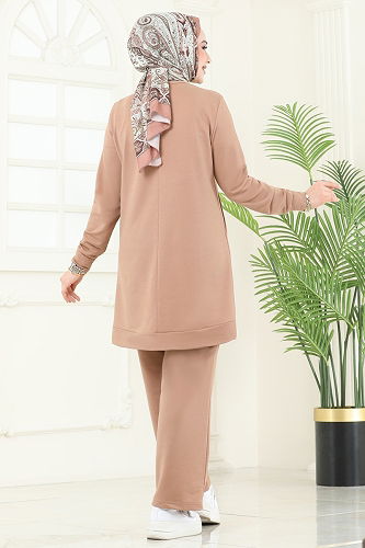 moda selvim طقم بيج 2578SL432 - Thumbnail