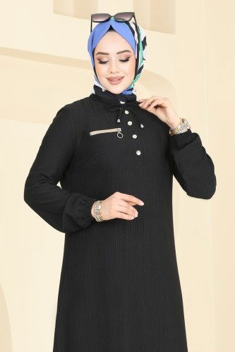 moda selvim طقم أسود 2580SL432 - Thumbnail