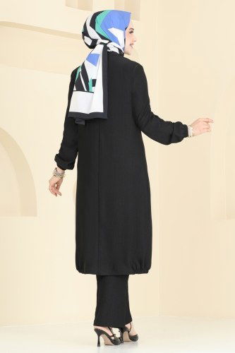 moda selvim طقم أسود 2580SL432 - Thumbnail