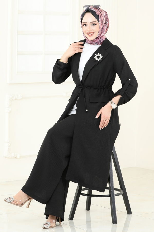 Modaselvim خصم صافٍ20%+20% في سلة التسوق طقم أسود 2584MP806