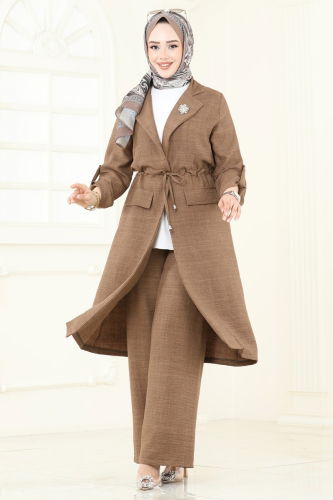 moda selvim Combined 2584MP806 Light Brown - Thumbnail