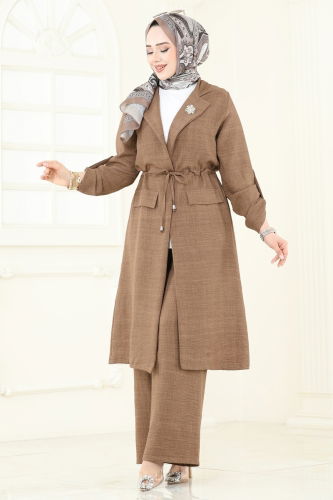 moda selvim Combined 2584MP806 Light Brown - Thumbnail