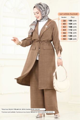 moda selvim Combined 2584MP806 Light Brown - Thumbnail