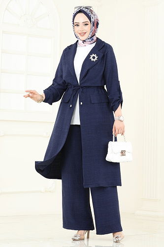 moda selvim Combined 2584MP806 Navy Blue - Thumbnail