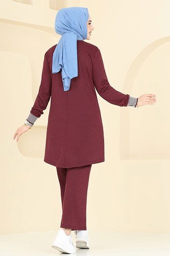 moda selvim Combined 2586SL432 Burgundy - Thumbnail