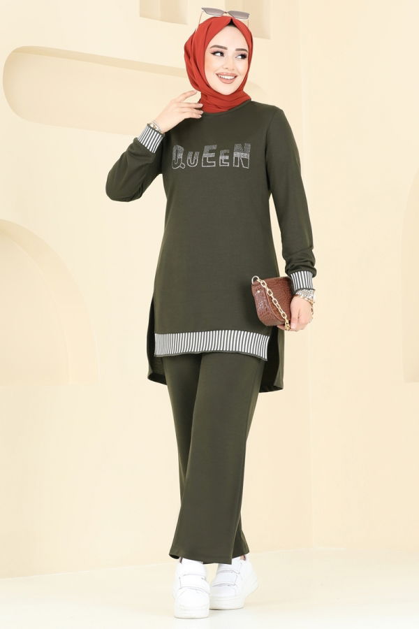 Modaselvim NET 20%+20% DISCOUNT IN THE CARD Combined 2586SL432 Khaki