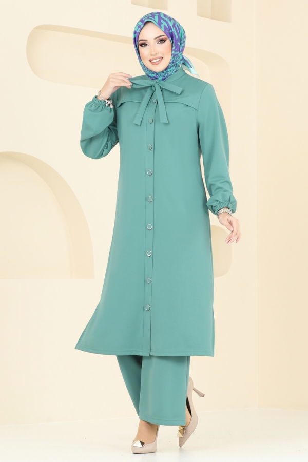 Modaselvim Hijab Combinations Combined 2588SL432 Mint