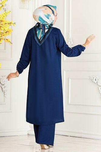 moda selvim Combined 258DVL817 Indigo & Stone - Thumbnail