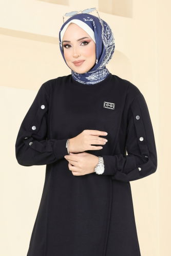 moda selvim طقم كحلي 2590SL432 - Thumbnail