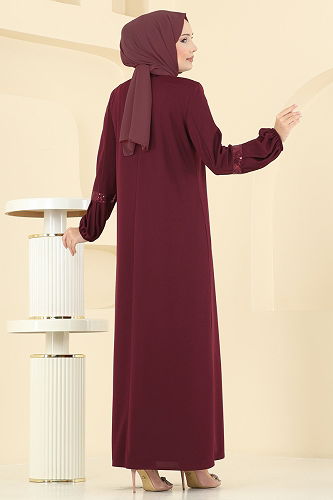 moda selvim طقم خمري 2600ASMK1074 - Thumbnail