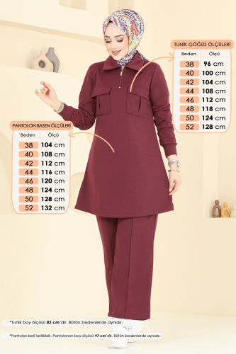moda selvim Combined 2600SL432 Burgundy - Thumbnail