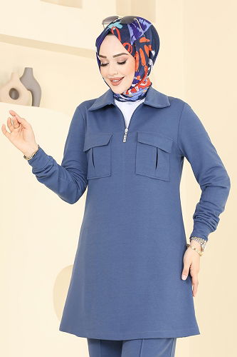 moda selvim طقم ازرق 2600SL432 - Thumbnail