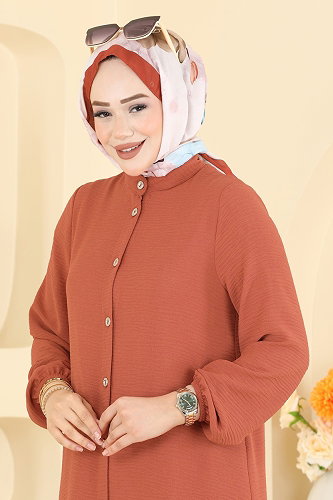 moda selvim طقم قرميدي 2601BMK1214 - Thumbnail