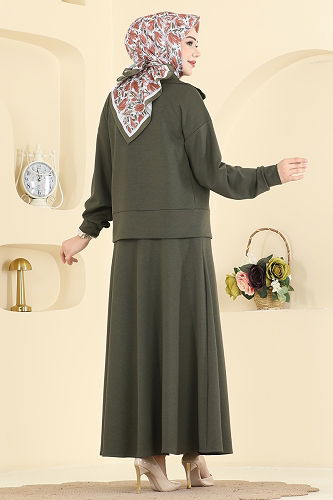 moda selvim Combined 2601ERK1158 Dark Khaki - Thumbnail