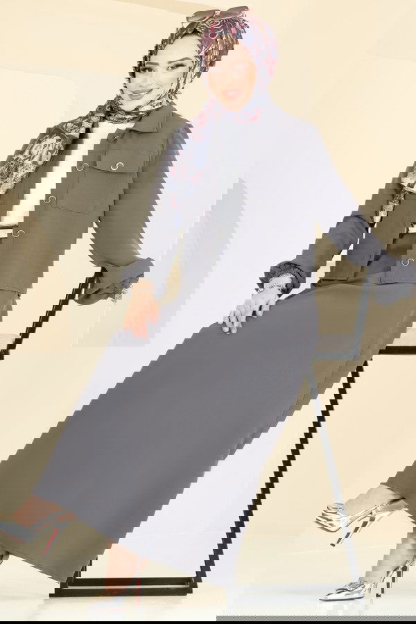 Modaselvim الاطقم طقم رمادي غامق 2601SL432