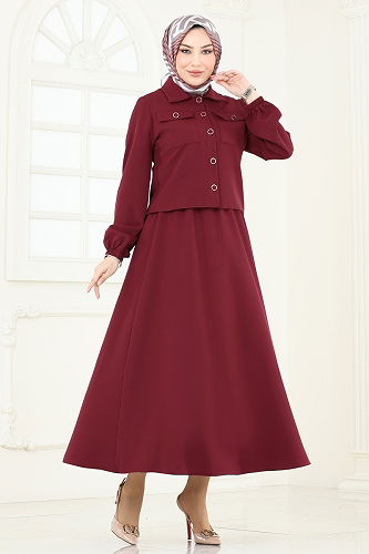 moda selvim Combined 2601SL432 Burgundy - Thumbnail