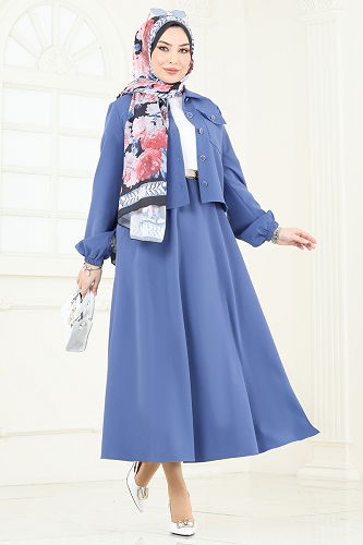 moda selvim طقم ازرق 2601SL432 - Thumbnail