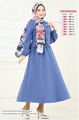 moda selvim طقم ازرق 2601SL432 - Thumbnail