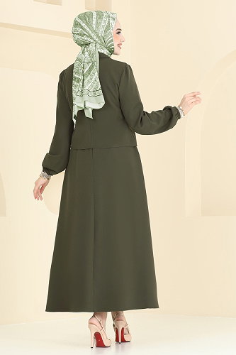 moda selvim طقم أخضر عفني فاتح 2601SL432 - Thumbnail