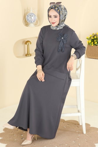 T.P.K. - طقم رمادي غامق 2601TPK1167