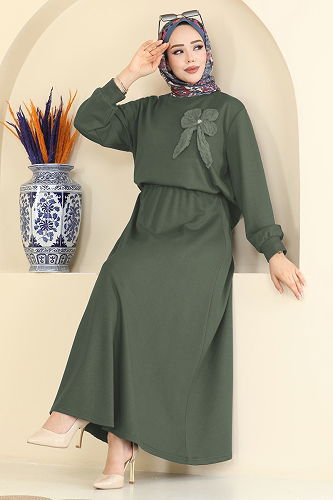 moda selvim Combined 2601TPK1167 Khaki - Thumbnail