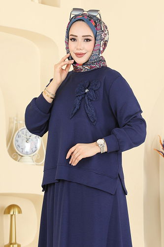 moda selvim Combined 2601TPK1167 Navy Blue - Thumbnail