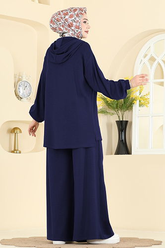 moda selvim Combined 2602ERK1158 Navy Blue - Thumbnail