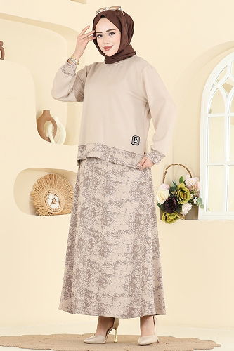 moda selvim Combined 2602TPK1167 Beige - Thumbnail