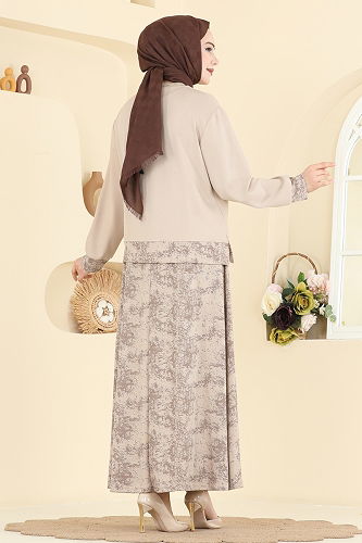 moda selvim Combined 2602TPK1167 Beige - Thumbnail