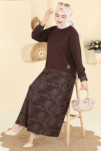 moda selvim Combined 2602TPK1167 Brown - Thumbnail