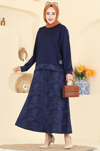 moda selvim Combined 2602TPK1167 Navy Blue - Thumbnail
