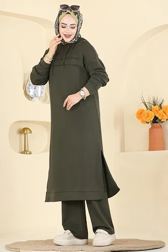 moda selvim Combined 2603ERK1158 Dark Khaki - Thumbnail