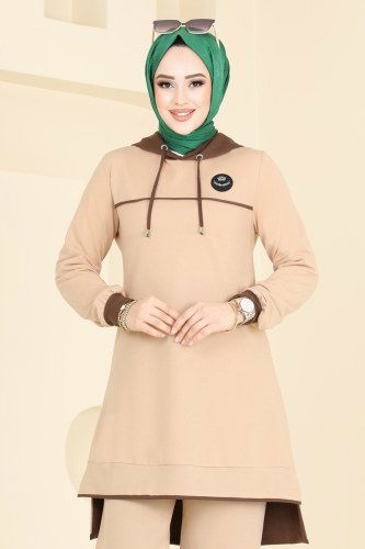 moda selvim طقم بيج 2604SL432 - Thumbnail