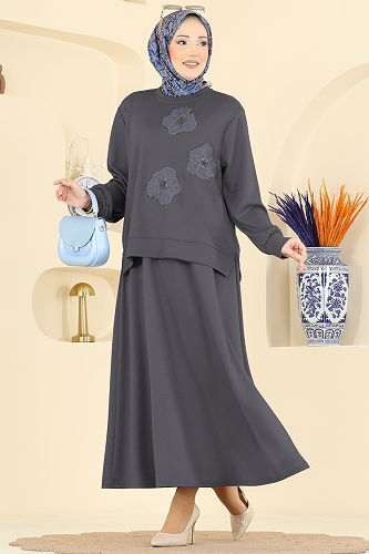 moda selvim Combined 2604TPK1167 Gray - Thumbnail