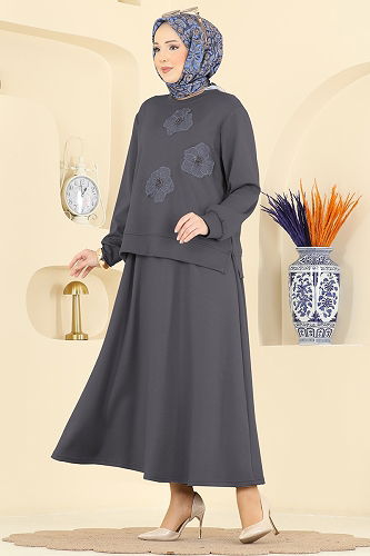 moda selvim Combined 2604TPK1167 Gray - Thumbnail